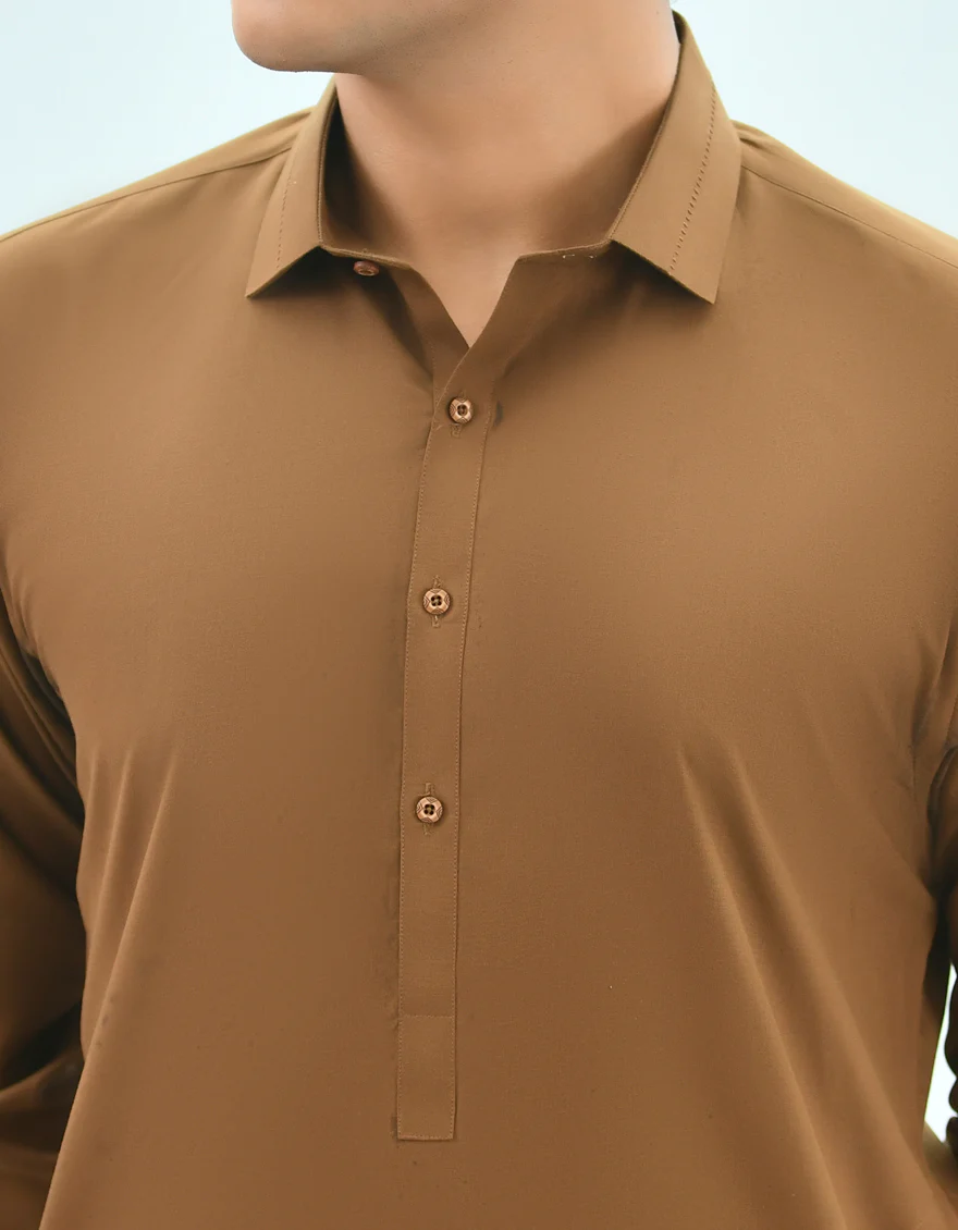 BROWN KAMEEZ SHALWAR | JTKS-US-43162/A22/JJ8157-CL - Image 2
