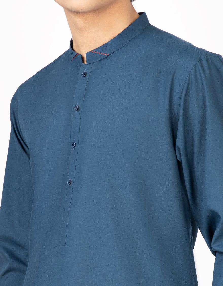 DEEP SEA BLUE KAMEEZ SHALWAR | JTKS-US-43163/A22/JJ8157-CL - Image 2
