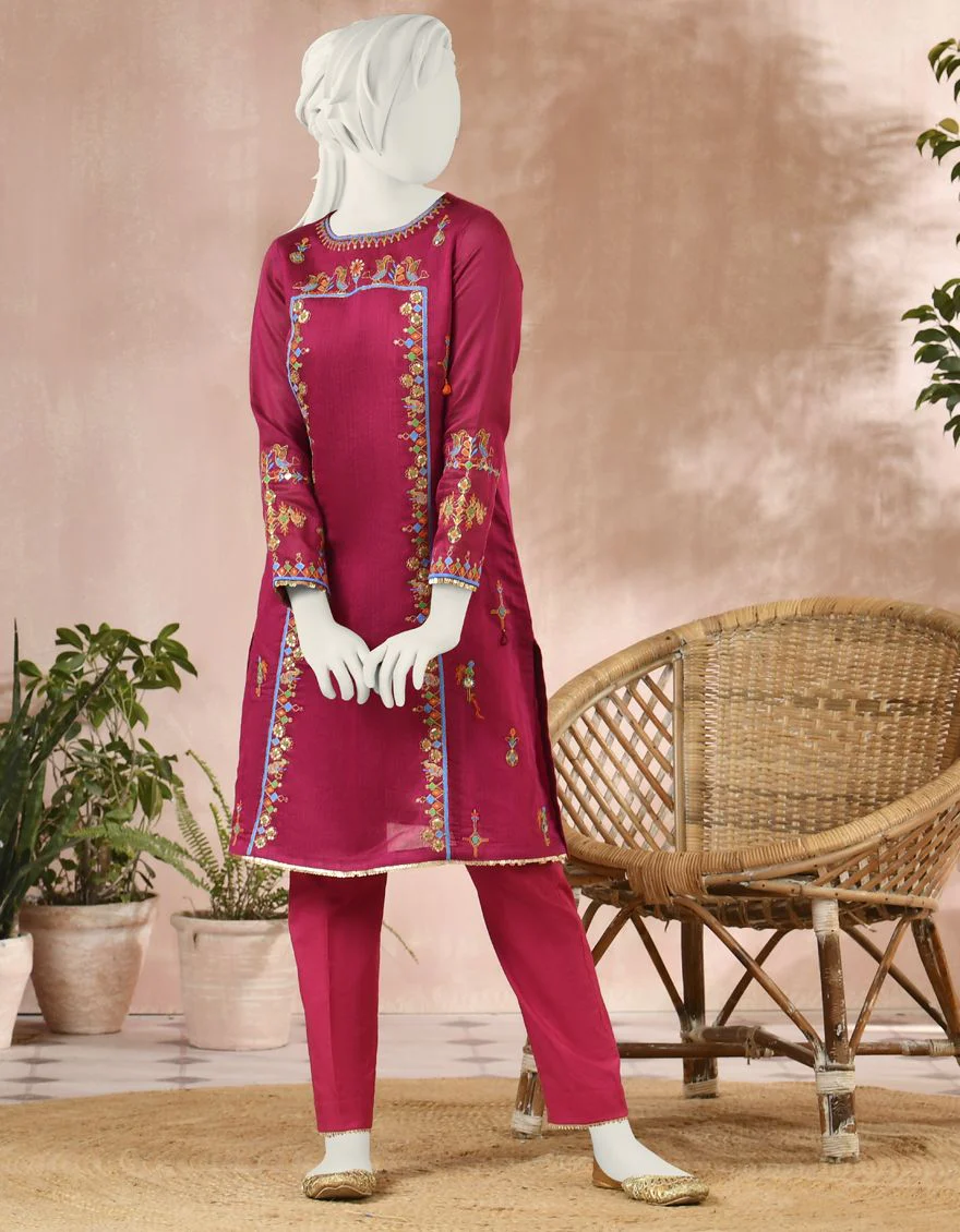 PINK KURTI | JYGK-S-JJTK-US-22-034 FB/FF-035 - Image 3