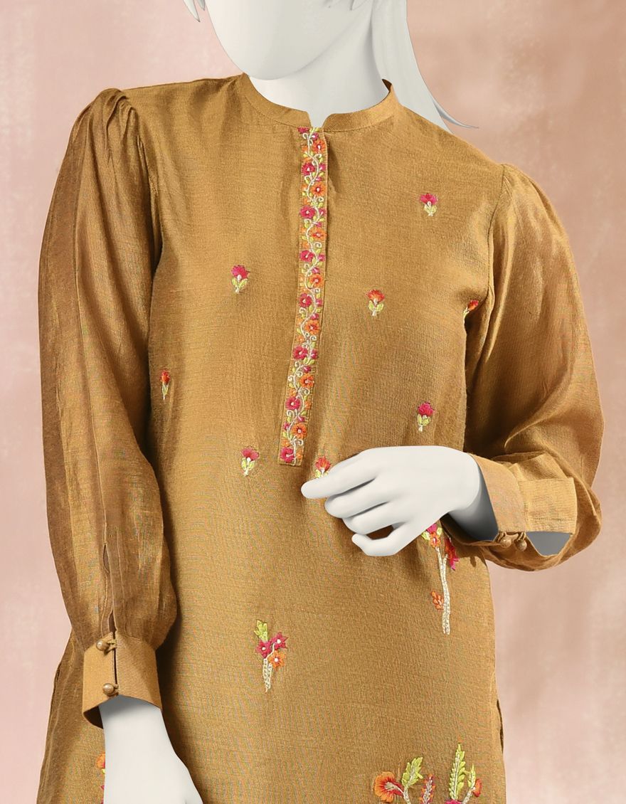 MUSTARD KURTI | JYGK-S-JJTK-US-22-035 FB/FF-035 - Image 2