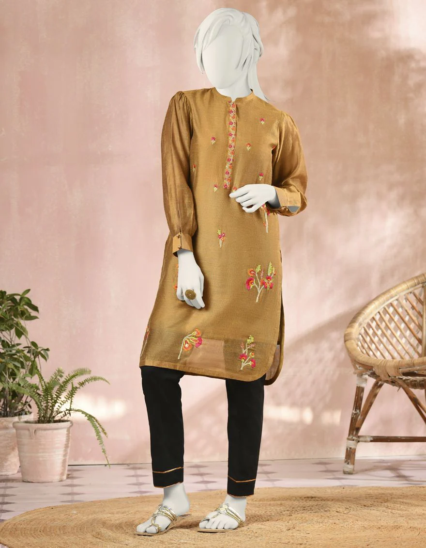 MUSTARD KURTI | JYGK-S-JJTK-US-22-035 FB/FF-035 - Image 3