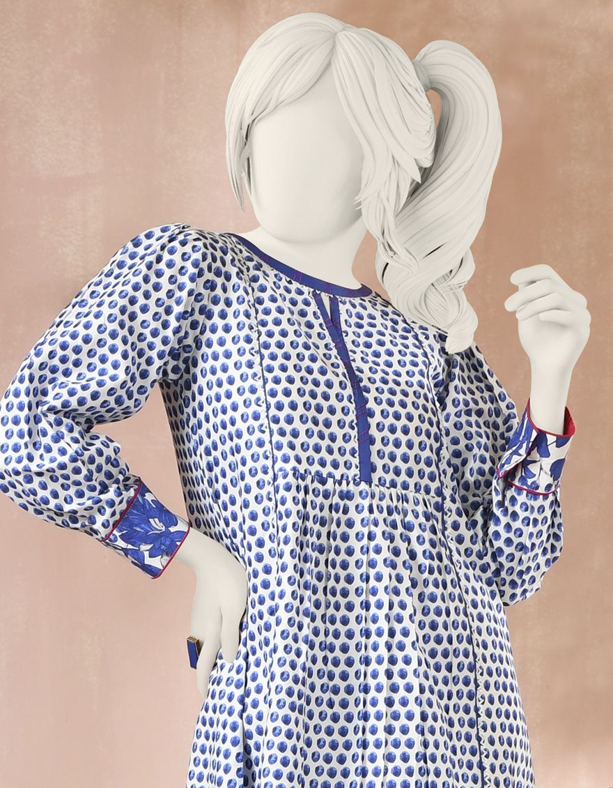BLUE KURTI | JYGK-S-JJTK-US-22-039 FB/MELODIC - Image 2