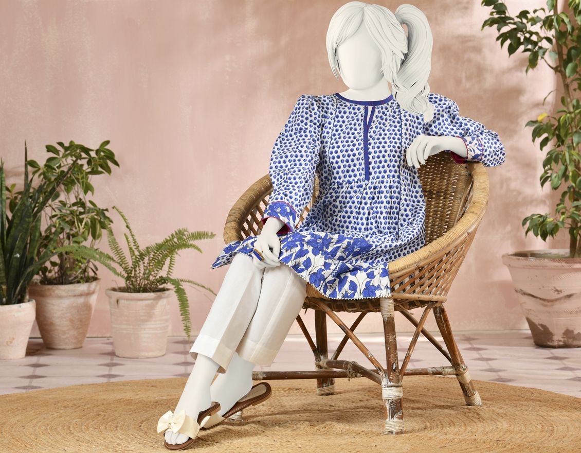 BLUE KURTI | JYGK-S-JJTK-US-22-039 FB/MELODIC - Image 3