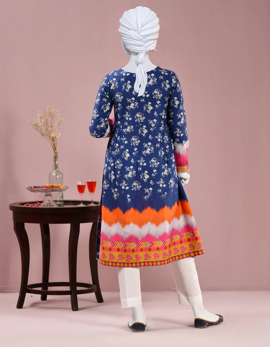 BLUE CAMBRIC KURTI | JYGK-S-JJTK-US-22-052 FB/OAKLEY(22-3162) - Image 2