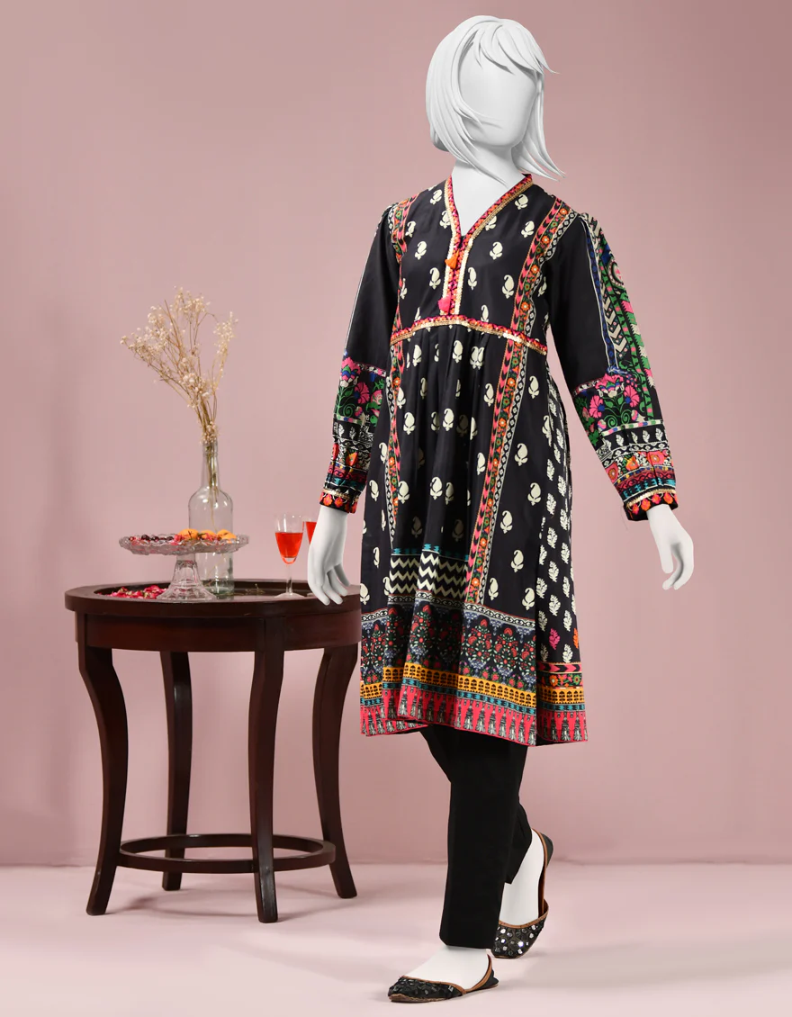 BLACK CAMBRIC KURTI | JYGK-S-JJTK-US-22-053 FB/EBONY - Image 4