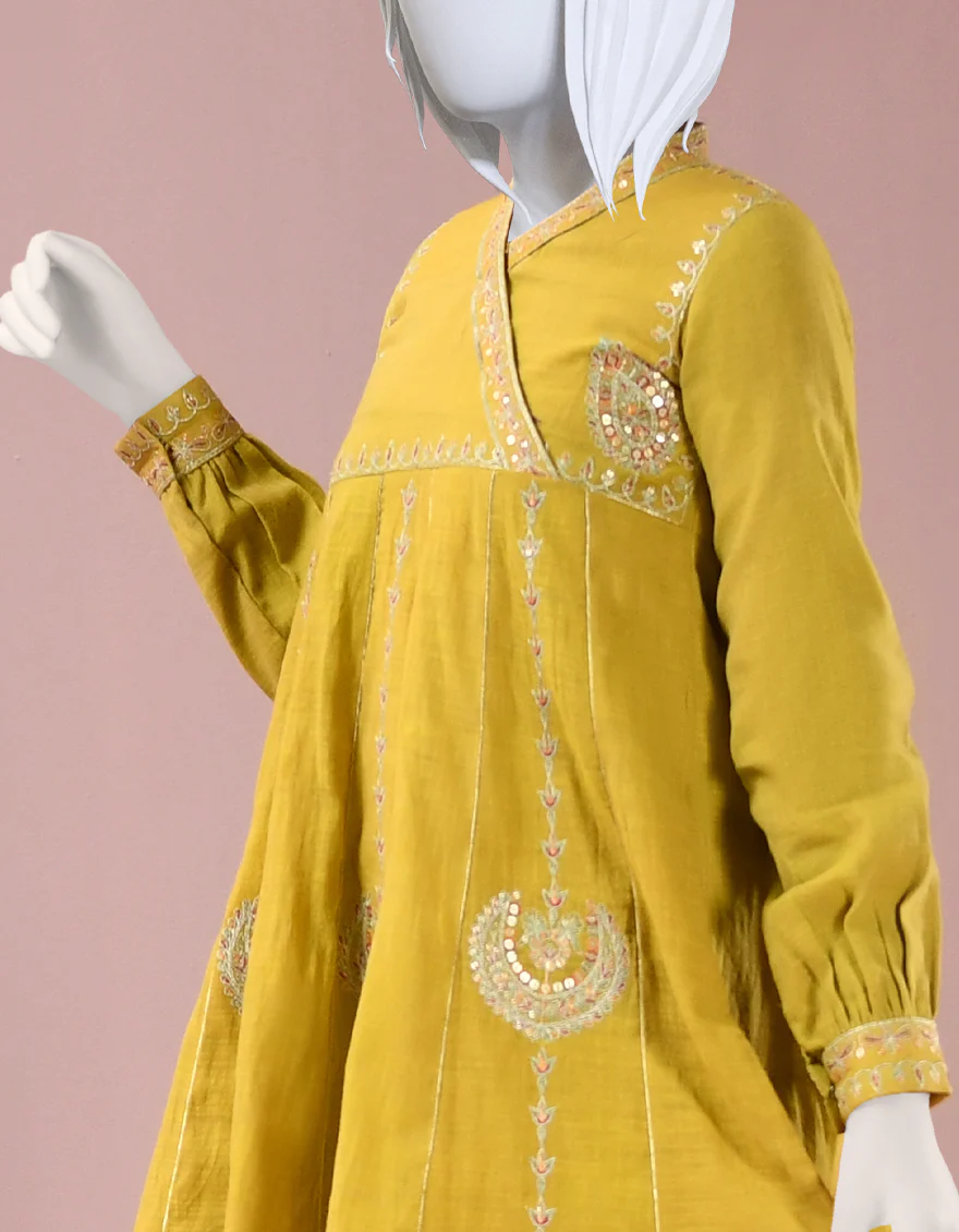 GREEN COTTON KURTI | JYGK-S-JJTK-US-22-057 FB/AM-2064 - Image 3