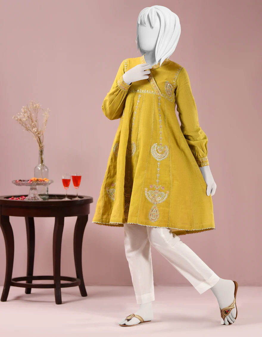 GREEN COTTON KURTI | JYGK-S-JJTK-US-22-057 FB/AM-2064 - Image 4
