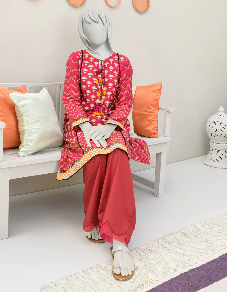 PINK CAMBRIC KURTI | JYGK-S-JJTK-US-23-071 FB/TAHANI - Image 3