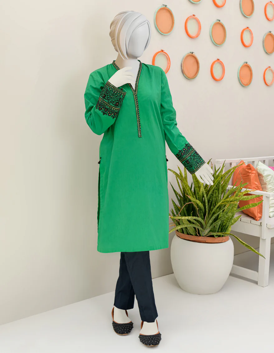 GREEN LAWN KURTI | JYGK-S-JJTK-US-23-075 FB/RFD - Image 3