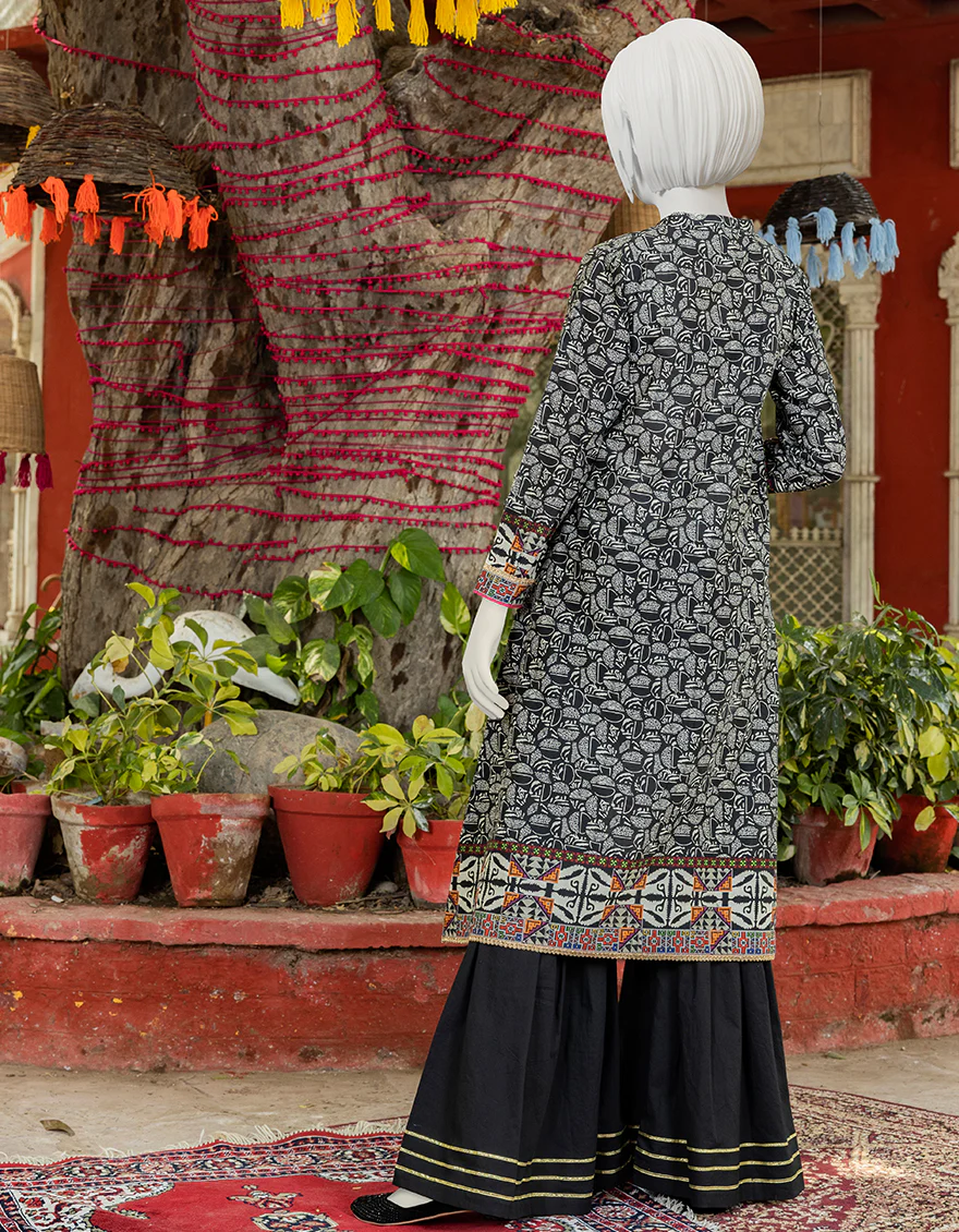 BLACK CAMBRIC KURTI | JYGK-S-JJTK-US-23-081 FB/JAM - Image 3