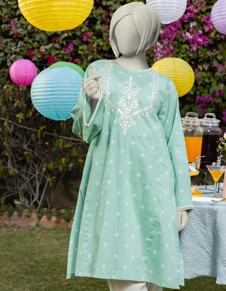GREEN LAWN KURTI | JYGK-S-JTS-25-4016 FB/CASUALS-1 - Image 2