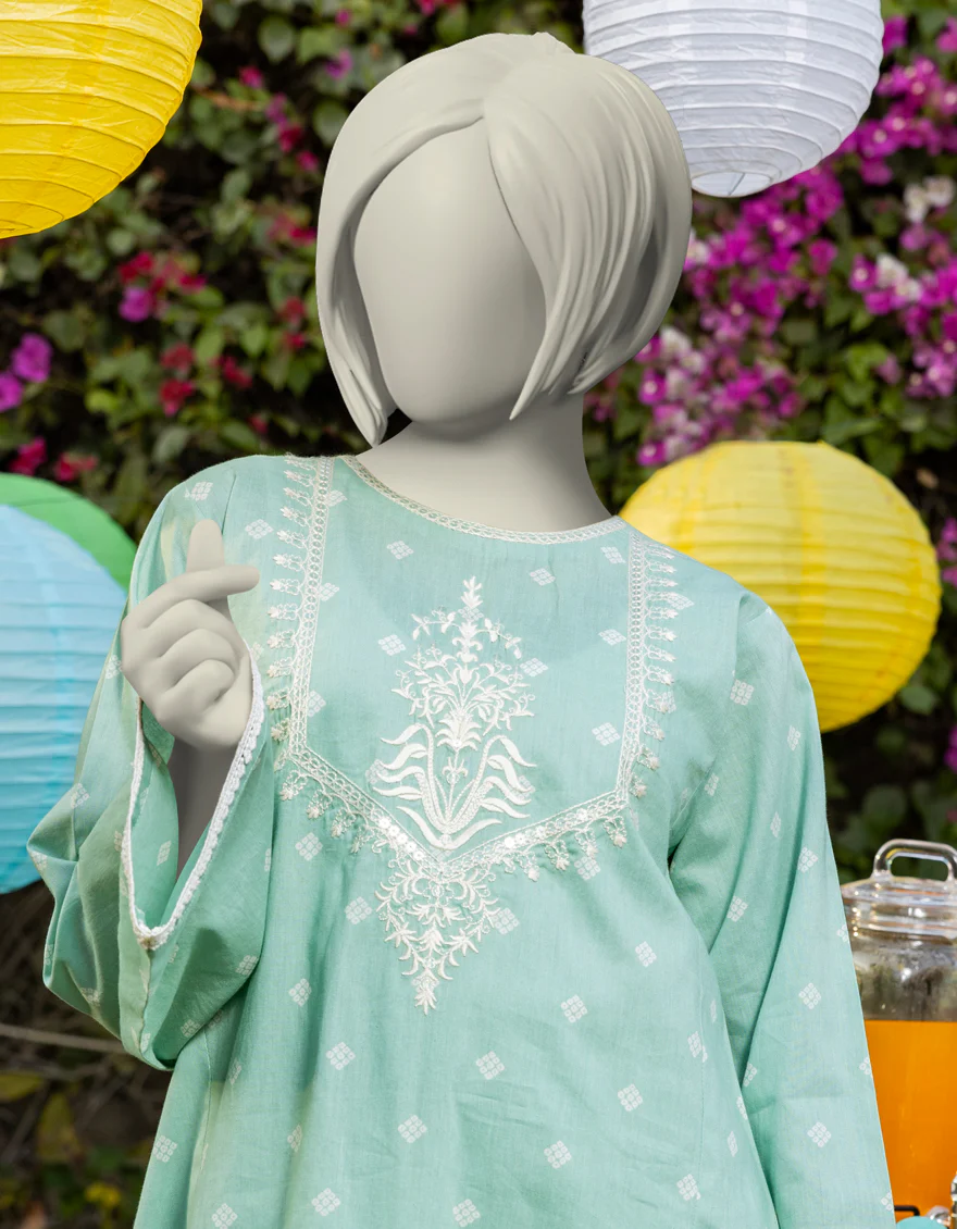 GREEN LAWN KURTI | JYGK-S-JTS-25-4016 FB/CASUALS-1 - Image 3