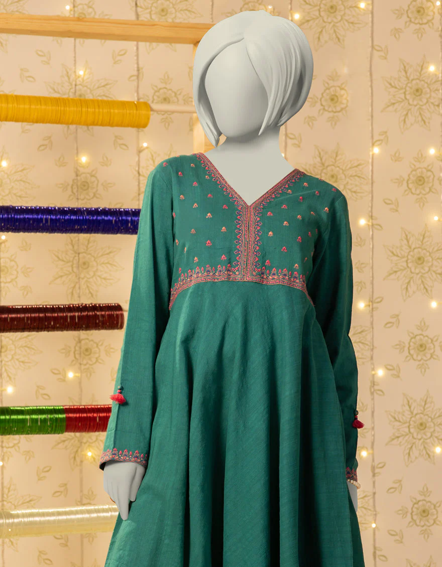GREEN TEXTURED KURTI | JYGK-S-JTS-25-4035 FB/DASTAAN-2 - Image 3