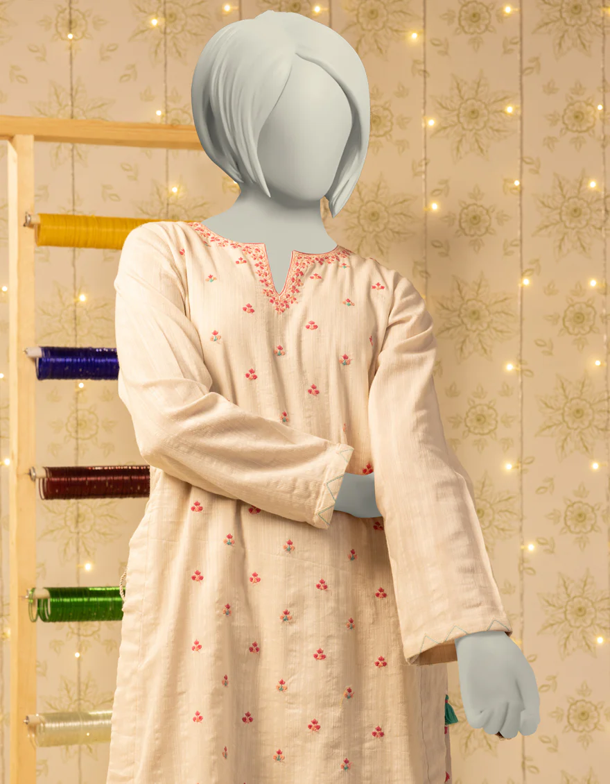 OFF WHITE TEXTURED KURTI | JYGK-S-JTS-25-4039 F - Image 3