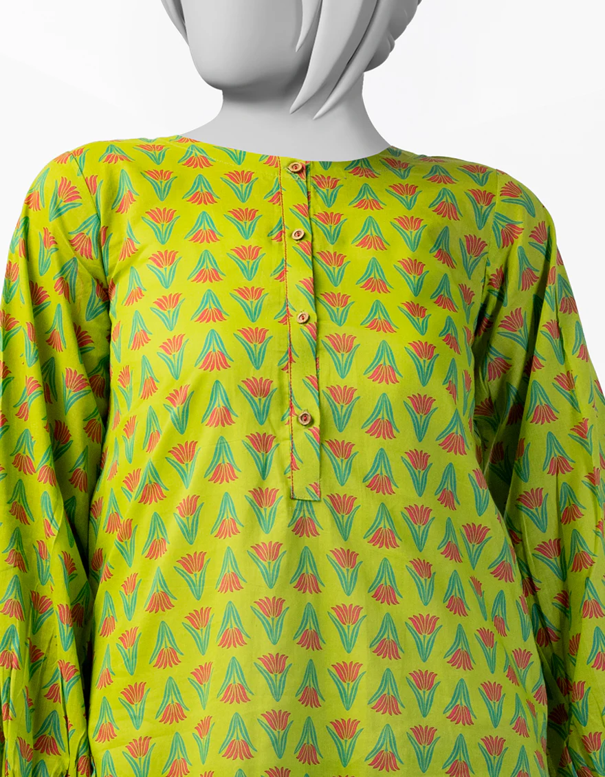 GREEN LAWN KURTI | JYGK-S-JTS-25-4040 FB/ESSENTIAL-T-11 - Image 2