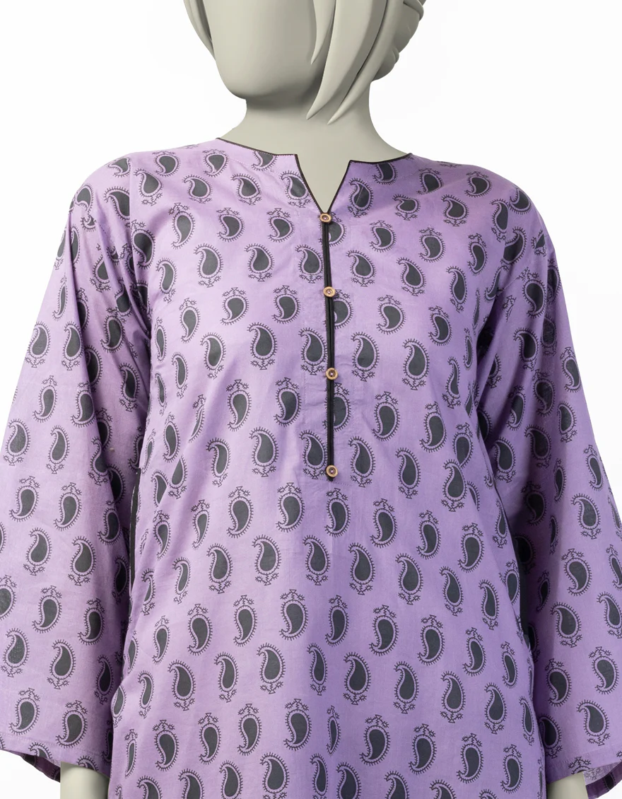 PURPLE LAWN KURTI | JYGK-S-JTS-25-4045 FB/ESSENTIAL-T-16 - Image 2