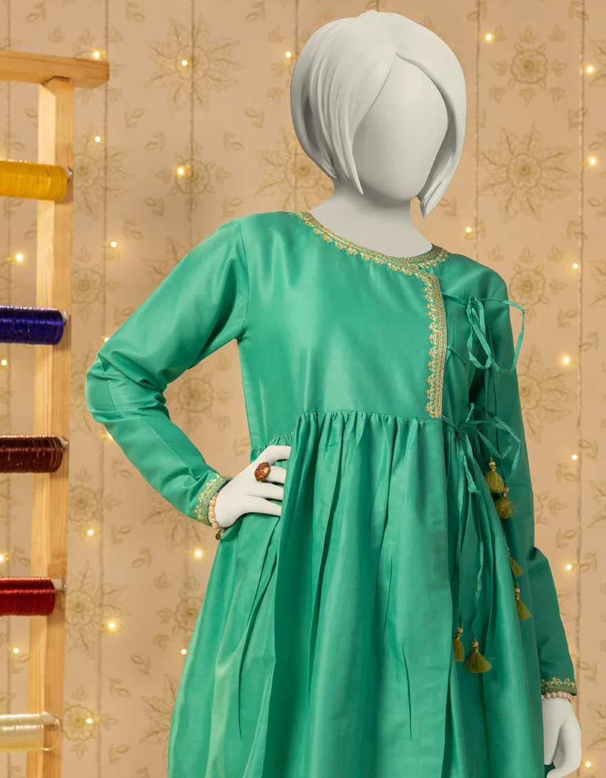 GREEN LAWN KURTI | JYGK-S-JTS-25-4049 F - Image 3