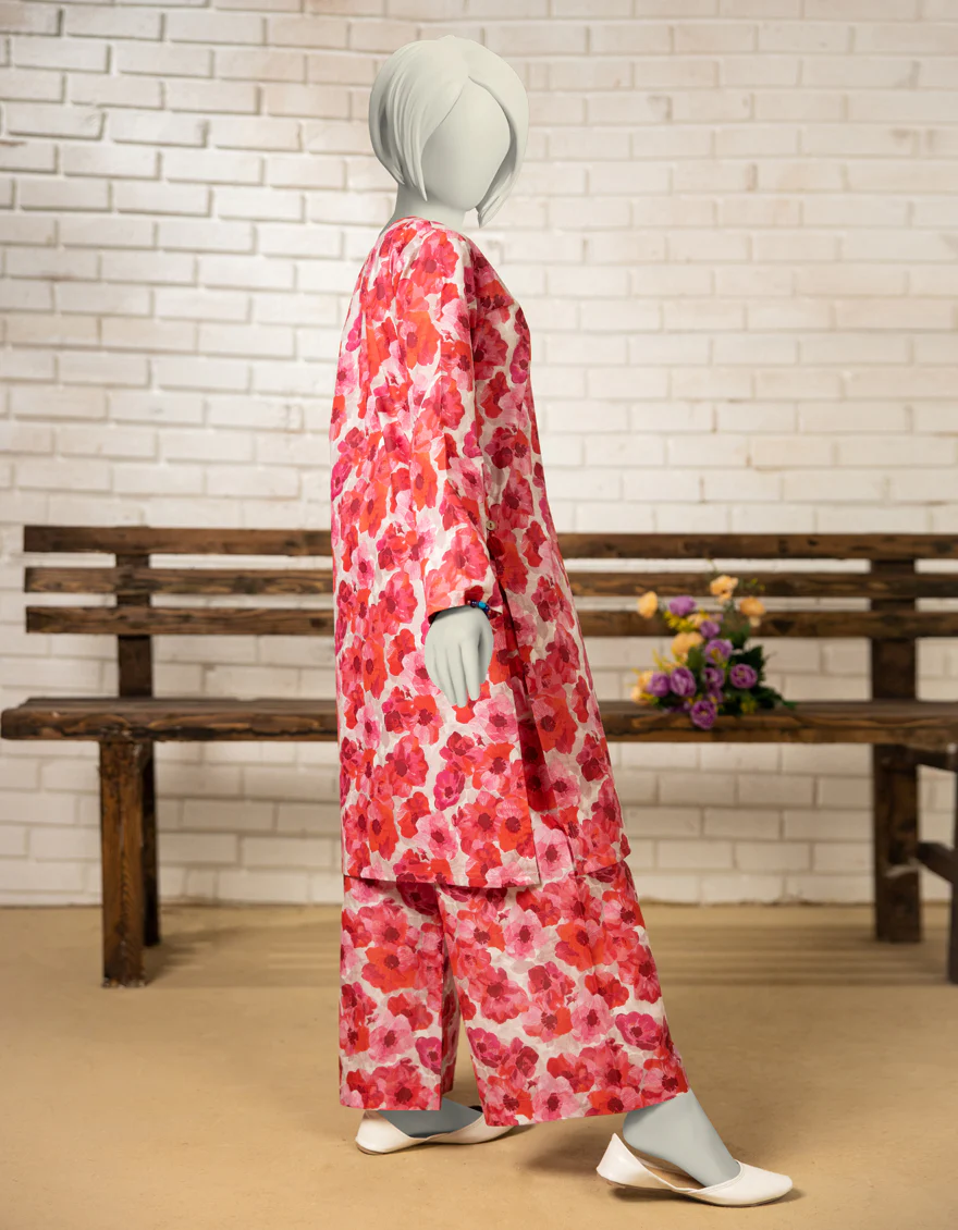 PINK LAWN KURTI | JYGK-S-JTS-25-4055 F - Image 2