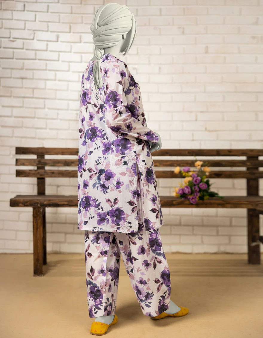 PURPLE LAWN KURTI | JYGK-S-JTS-25-4058 F - Image 2