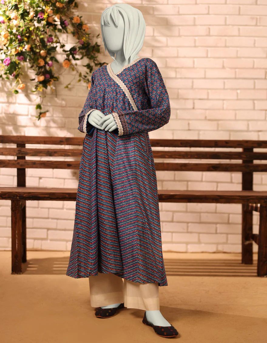 BLUE LAWN KURTI | JYGK-S-JTS-25-4062 F