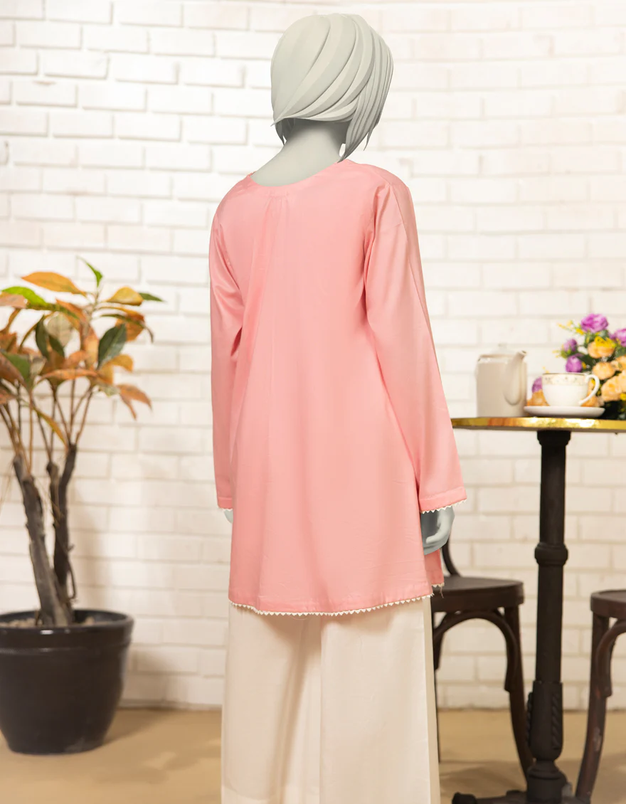 PINK LAWN KURTI | JYGK-S-JTS-25-4065 F - Image 3