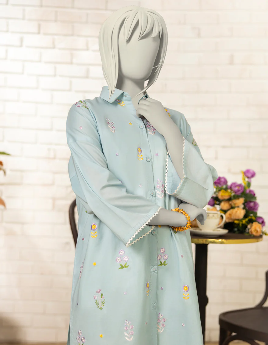 BLUE LAWN KURTI | JYGK-S-JTS-25-4067 F - Image 3