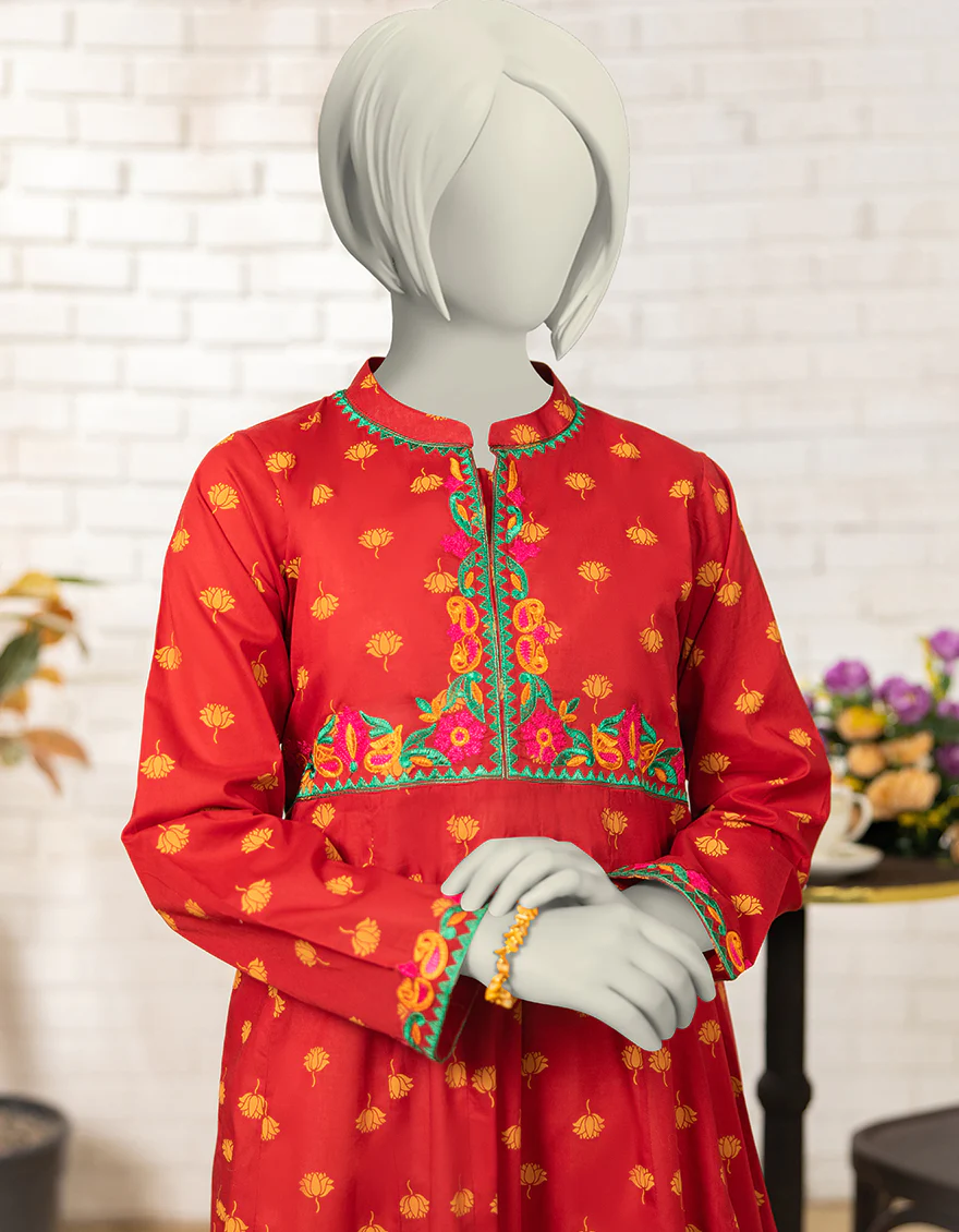 MAROON LAWN KURTI | JYGK-S-JTS-25-4068 F - Image 3