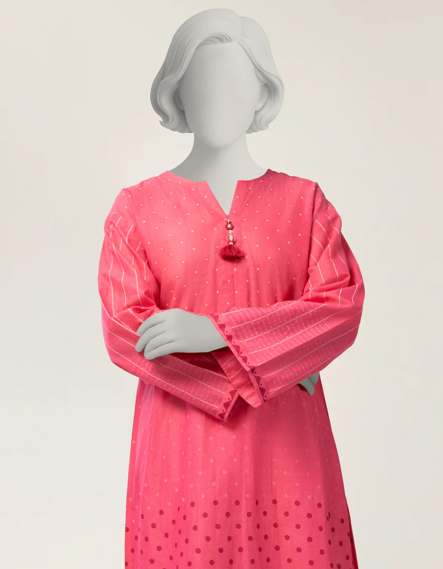 PINK LAWN KURTI | JYGK-S-JTS-26-4121 FB/BLOCKED-1 - Image 2