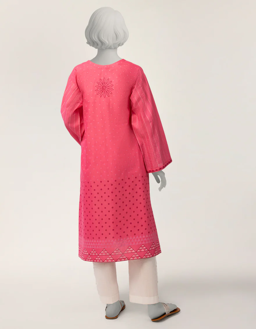 PINK LAWN KURTI | JYGK-S-JTS-26-4121 FB/BLOCKED-1 - Image 3