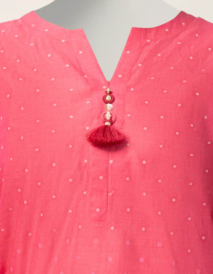 PINK LAWN KURTI | JYGK-S-JTS-26-4121 FB/BLOCKED-1 - Image 4