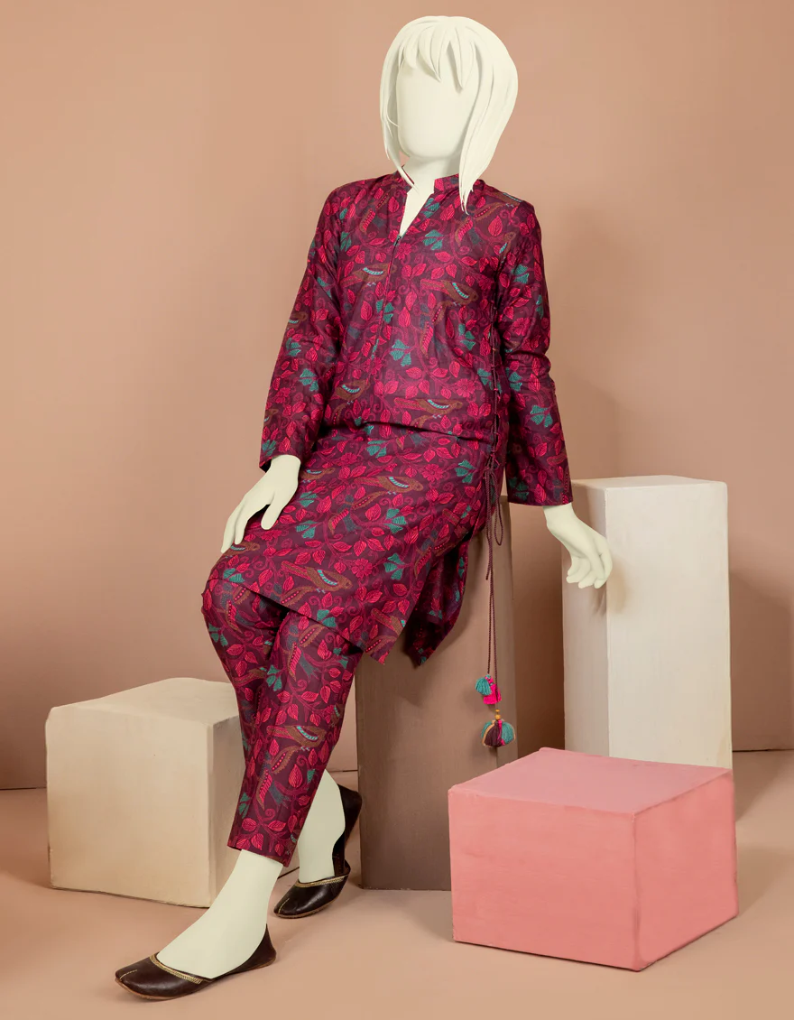 PURPLE LAWN 2PC STITCHED | JYGK-S-JWT-US-22-3201 FB/POPPY-64 - Image 3