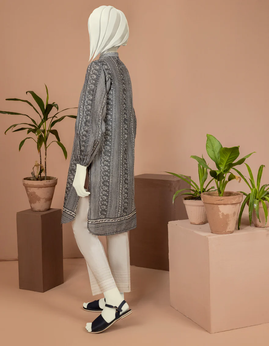 GREY LAWN KURTI | JYGK-S-JWT-US-22-4001 FB/ZELMO - Image 2