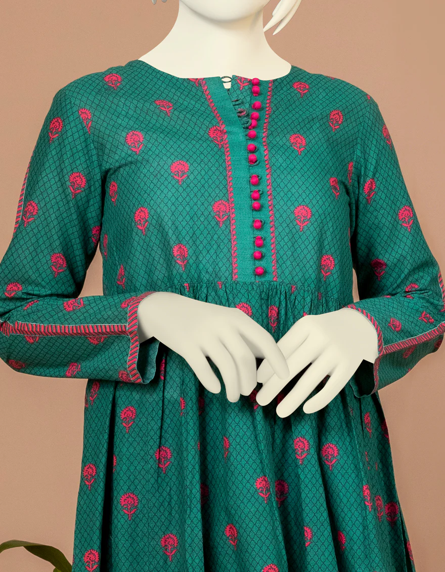 GREEN LAWN KURTI | JYGK-S-JWT-US-22-4003 FB/KEOKI - Image 3