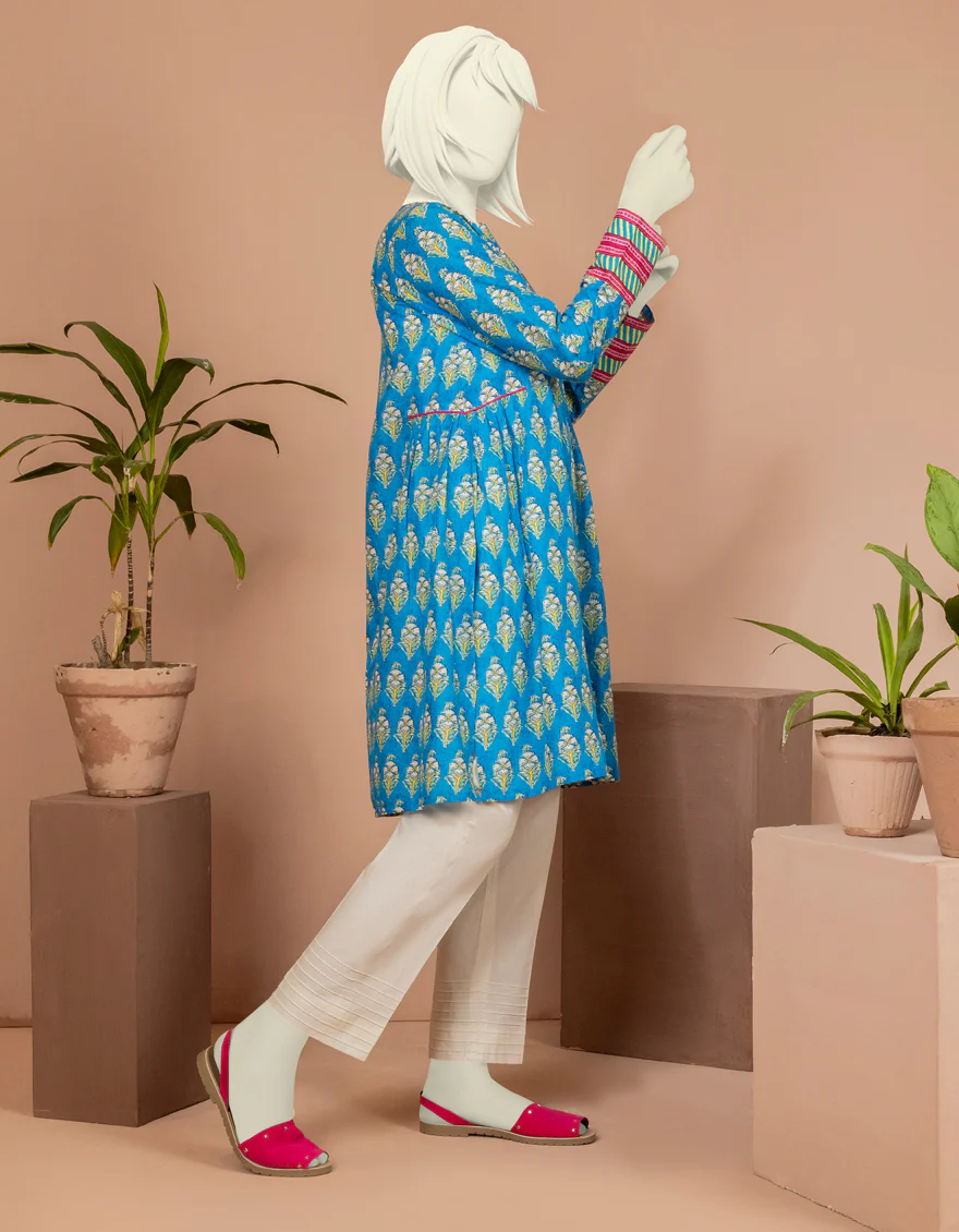 BLUE LAWN KURTI | JYGK-S-JWT-US-22-4004 FB/MAUI - Image 2