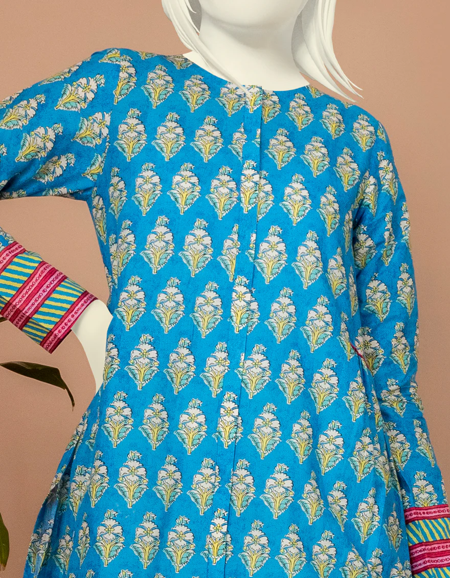 BLUE LAWN KURTI | JYGK-S-JWT-US-22-4004 FB/MAUI - Image 3