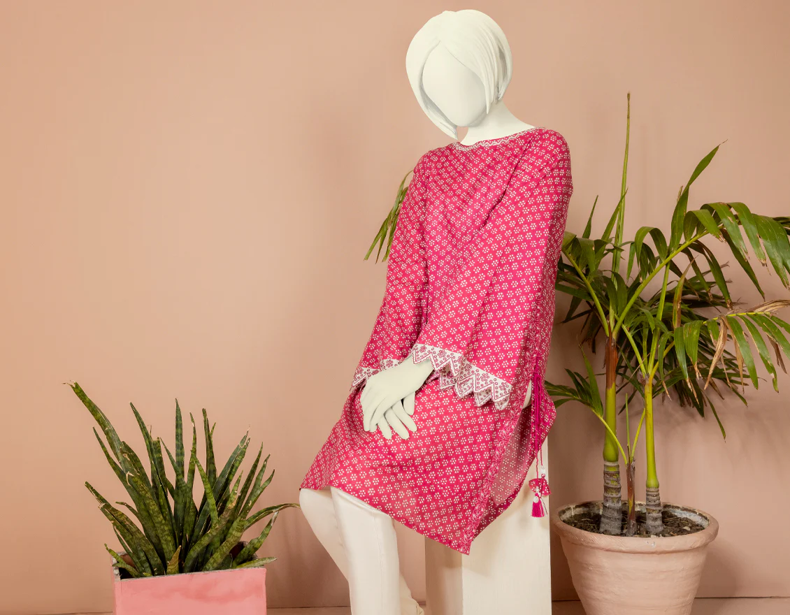PINK LAWN KURTI | JYGK-S-JWT-US-22-4009 FB/ARTEM - Image 4