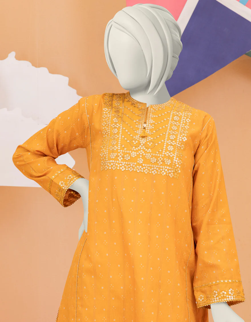 BROWN LAWN KURTI | JYGK-S-YGKL-134-24 F - Image 3
