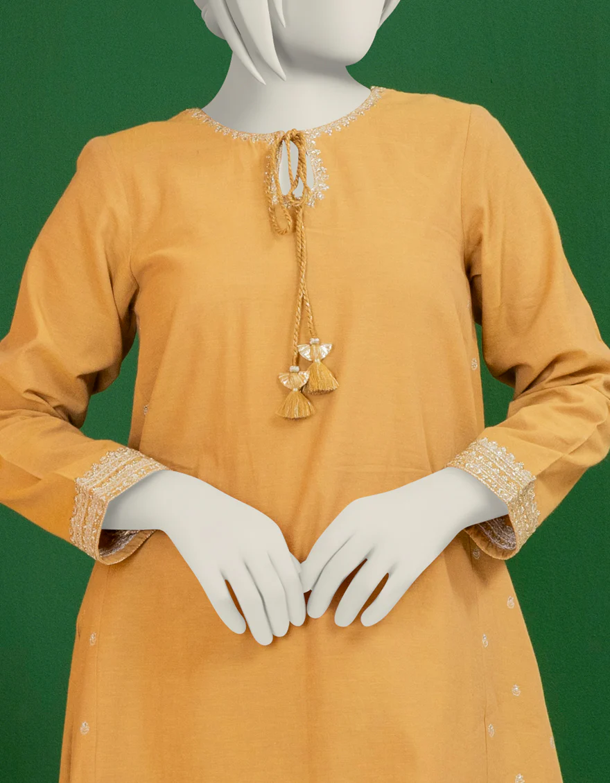 BROWN TEXTURED KURTI | JYGK-S-YGKL-154-24 F - Image 3