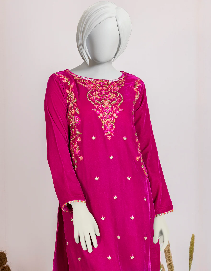 PINK VELVET KURTI | JYGK-W-JJTK-US-22-063 FB/FF-328 - Image 3