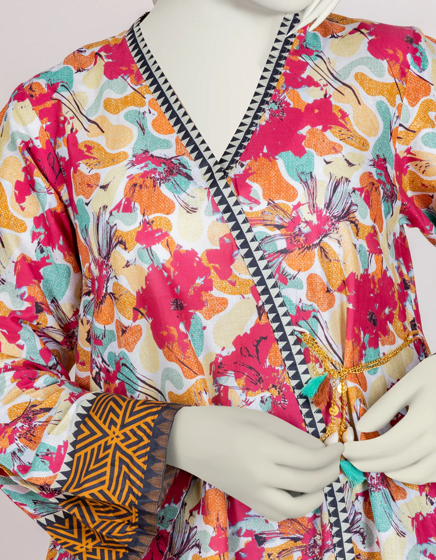 MULTICOLOR CAMBRIC KURTI | JYGK-W-JJTK-US-22-068 FB/SPLASH (22-5195) - Image 2