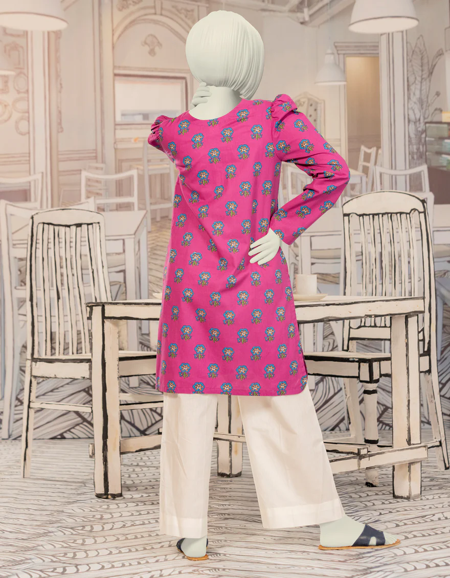 PINK CAMBRIC KURTI | JYGK-W-JWT-24-4026 FB/ESSENTIALS-T-19 - Image 2