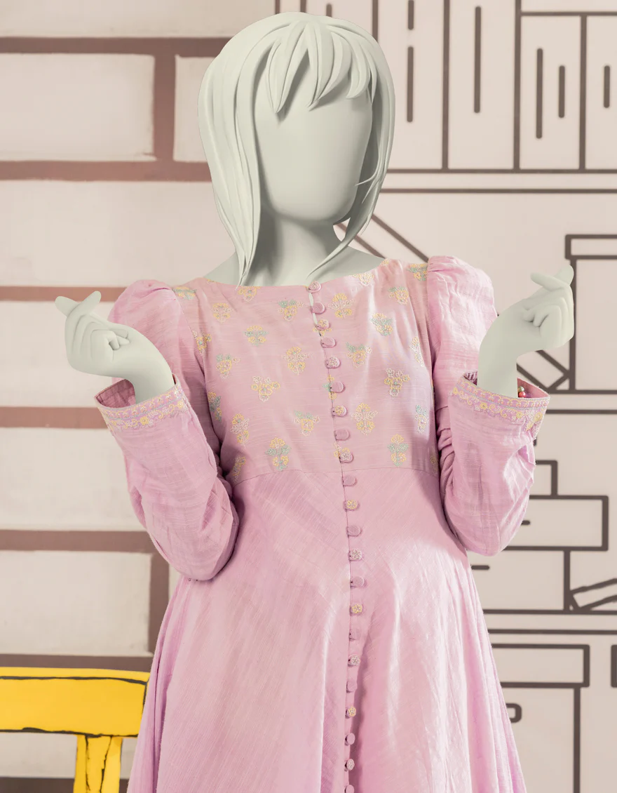 PURPLE KHADDAR KURTI | JYGK-W-JWT-24-4029 FB/RUNG KARI-2 - Image 3