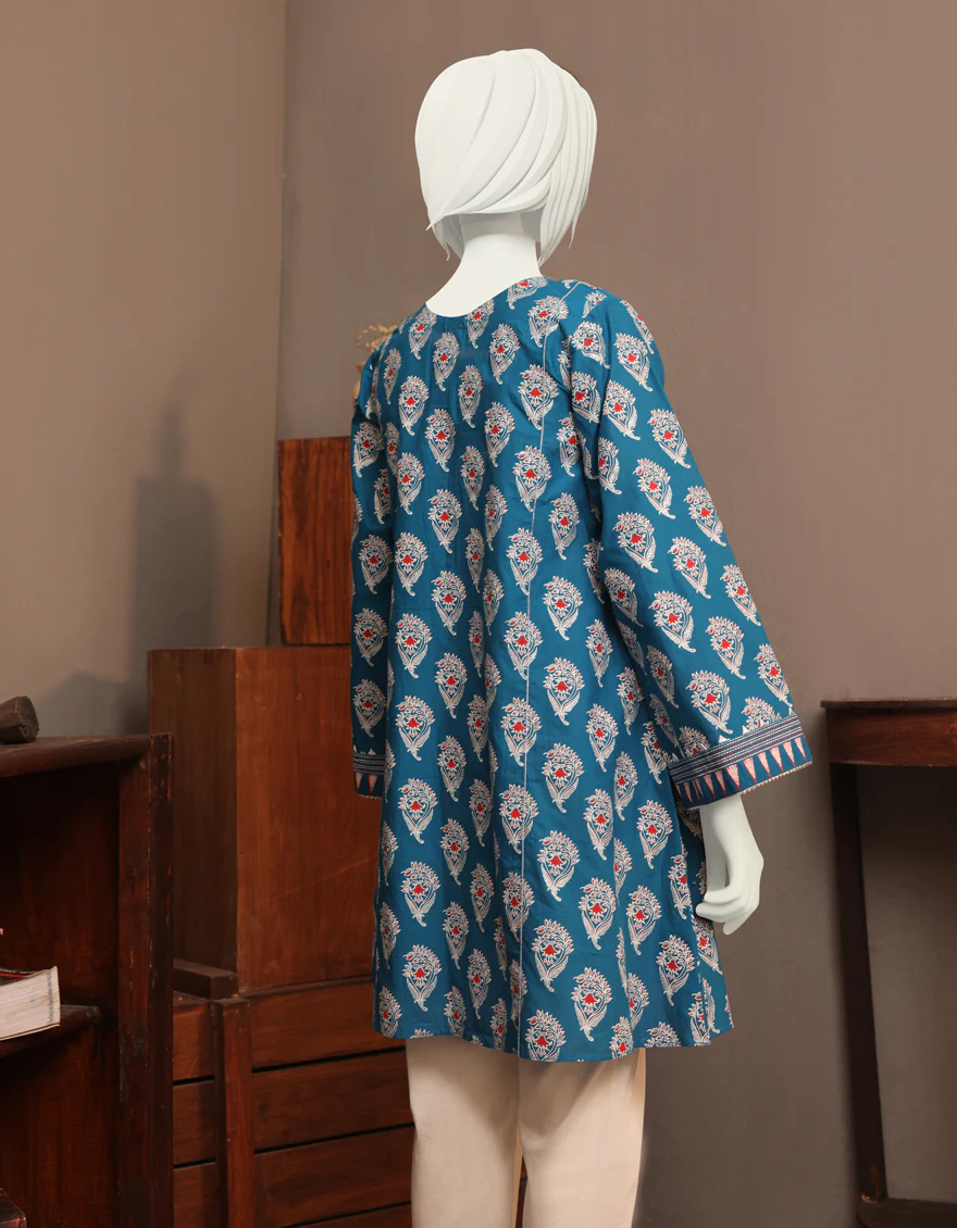 BLUE CAMBRIC KURTI | JYGK-W-JWT-US-22-4010 FB/INDIGO-628 - Image 2