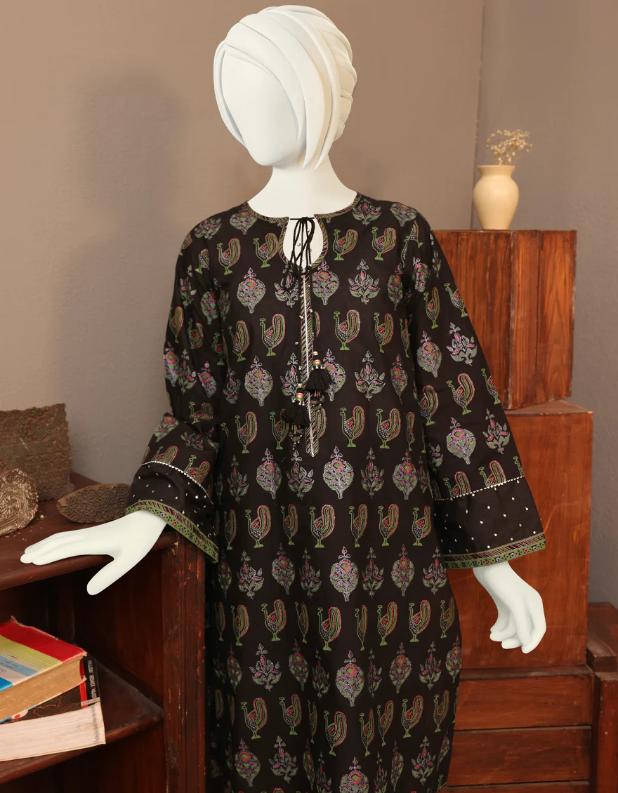 BLACK CAMBRIC KURTI | JYGK-W-JWT-US-22-4012 FB/BLACK-628 - Image 3