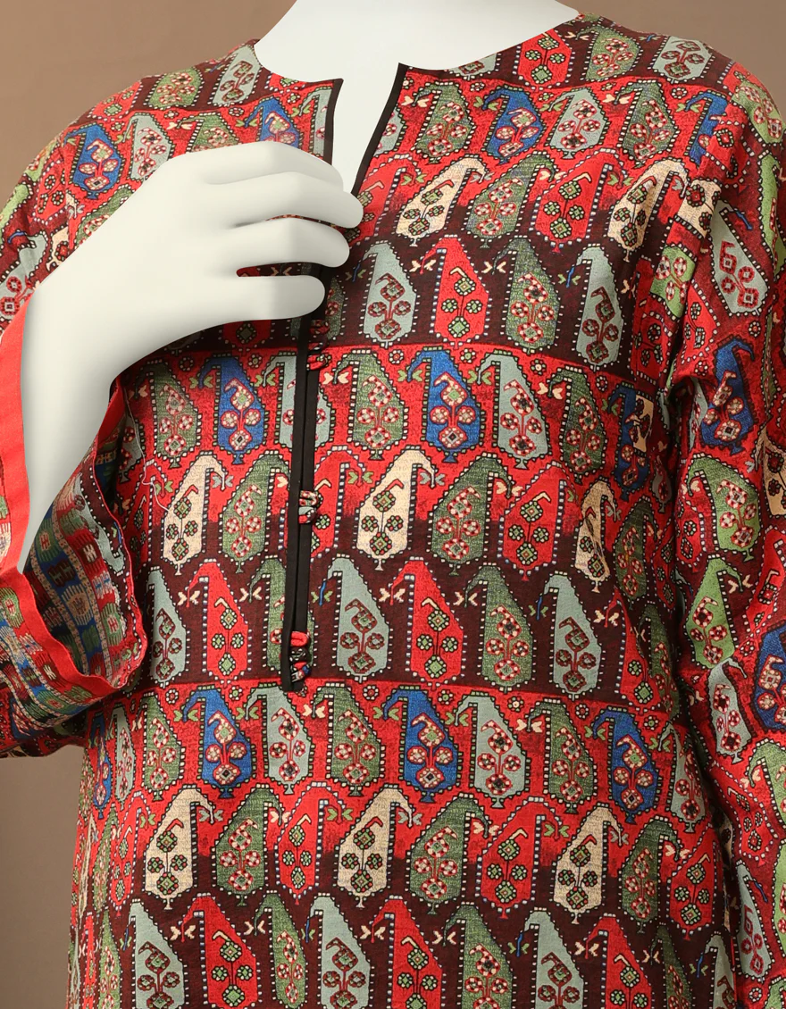 MULTICOLOR LAWN KURTI | JYGK-W-JWT-US-22-4019 FB/NAQSHI - Image 3