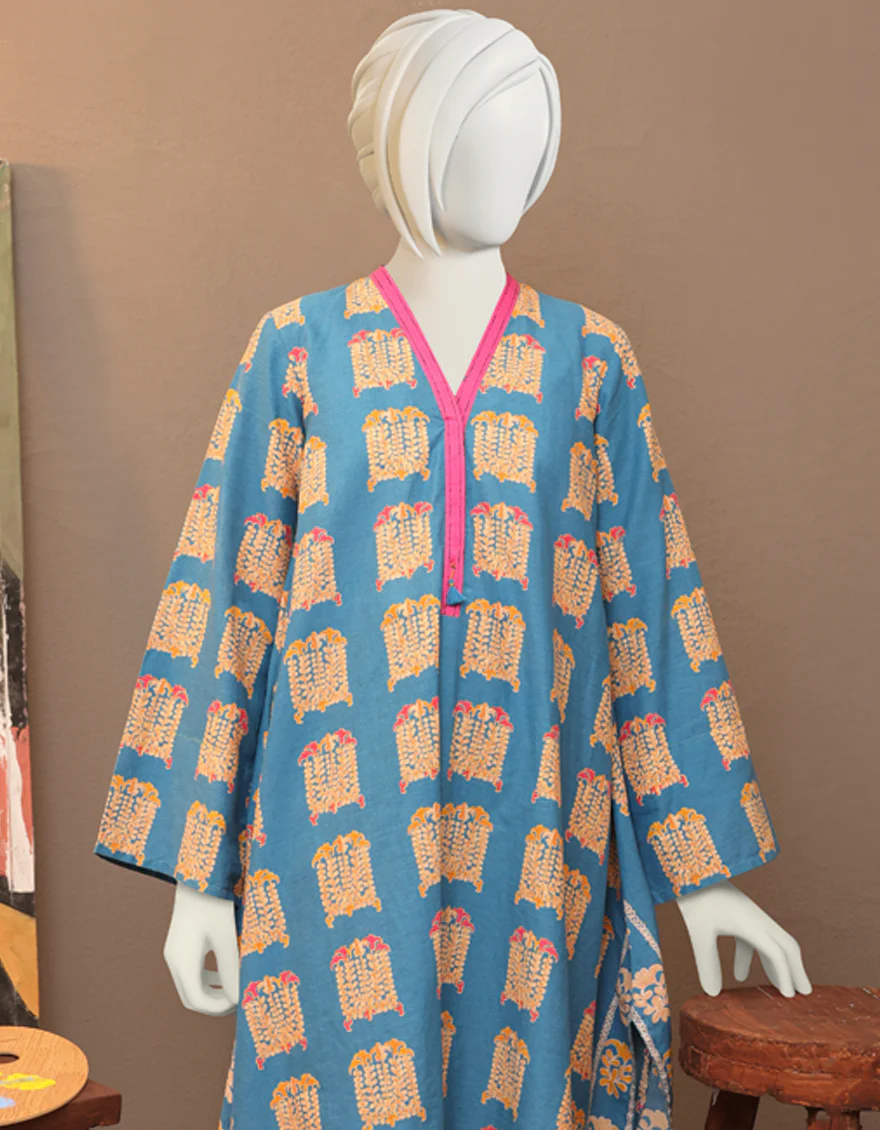 BLUE LAWN KURTI | JYGK-W-JWT-US-22-4020 FB/KUNGRI-100 - Image 4