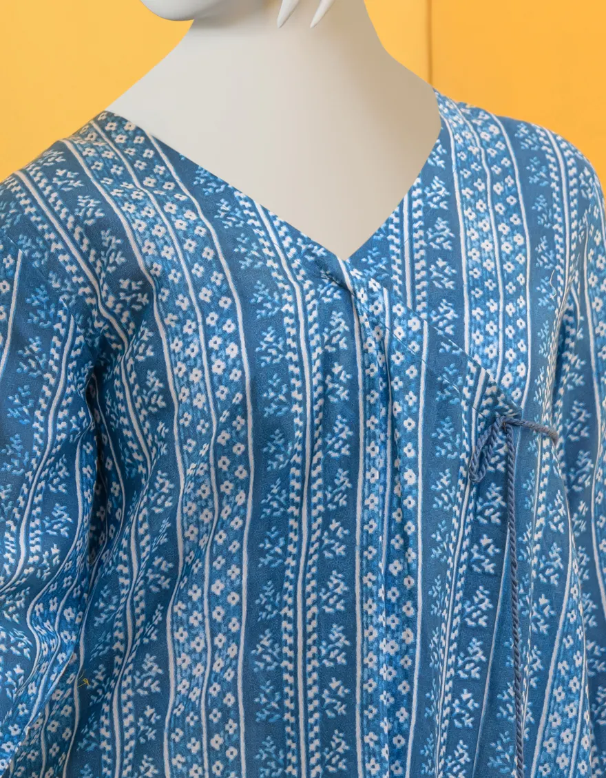 BLUE LAWN KURTI | JYGK-YGKL-S-113-23 F - Image 3