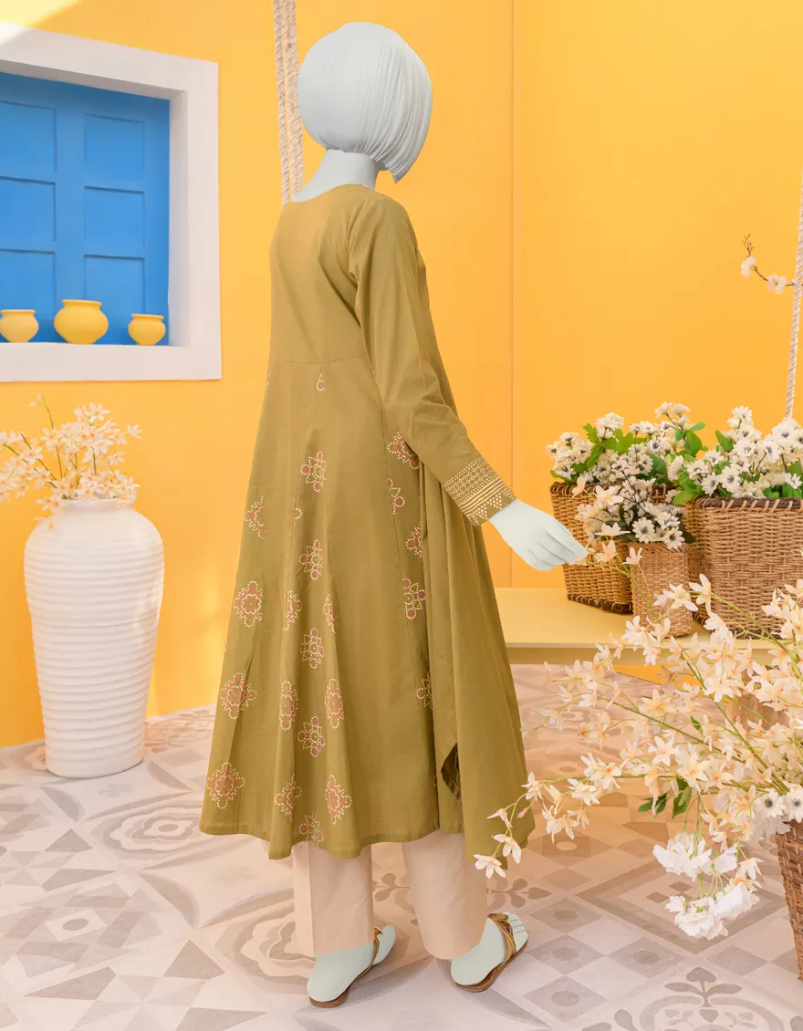 OLIVE LAWN KURTI | JYGK-YGKL-S-120-23 F - Image 3