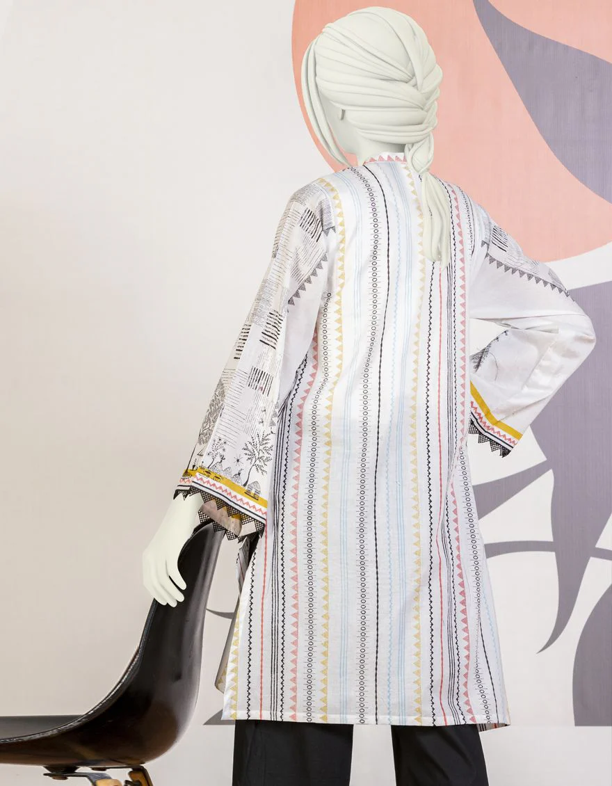 IVORY LAWN KURTI | JYGK-YGKL-S-US-102-22 FB/SUGER BEAM - Image 2