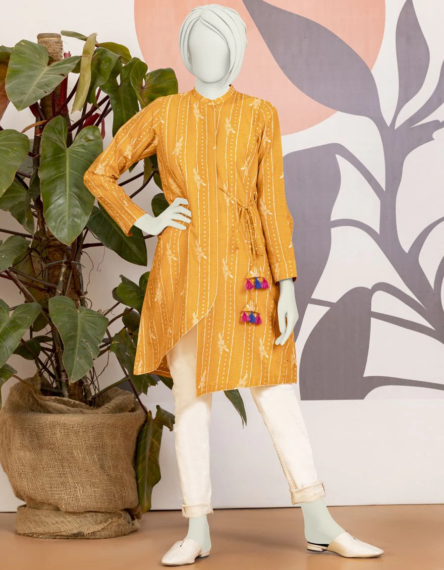CHROME LAWN KURTI | JYGK-YGKL-S-US-104-22 FB/CANARY-1-22-T